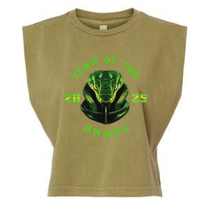 Year Of The Green Snake 2025 Chinese Zodiac Garment-Dyed Women's Muscle Tee