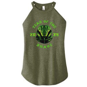 Year Of The Green Snake 2025 Chinese Zodiac Women's Perfect Tri Rocker Tank