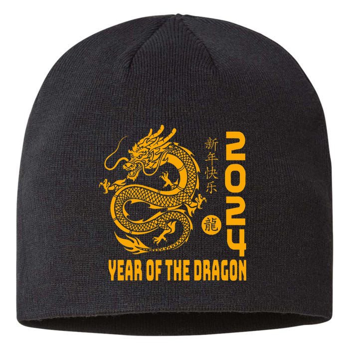 Year Of The Dragon 2024 Lunar New Year Chinese Print Sustainable Beanie