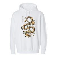 Year Of The Snake 2025 Chinese New Year Garment-Dyed Fleece Hoodie