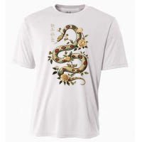 Year Of The Snake 2025 Chinese New Year Cooling Performance Crew T-Shirt