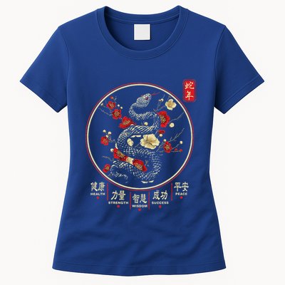 Year Of The Snake 2025 Chinese New Year Womens T-Shirt
