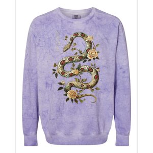 Year Of The Snake 2025 Chinese New Year Colorblast Crewneck Sweatshirt