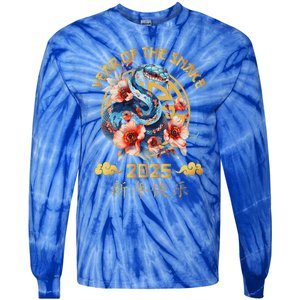 Year Of The Snake Zodiac Sign Tie-Dye Long Sleeve Shirt