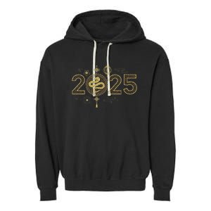 Year Of The Snake 2025 Garment-Dyed Fleece Hoodie