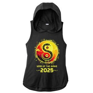 Year Of The Snake 2025 Lunar New Year Chinese New Year 2025 Ladies PosiCharge Tri-Blend Wicking Draft Hoodie Tank