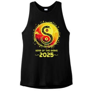 Year Of The Snake 2025 Lunar New Year Chinese New Year 2025 Ladies PosiCharge Tri-Blend Wicking Tank