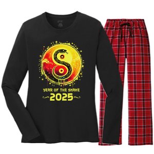 Year Of The Snake 2025 Lunar New Year Chinese New Year 2025 Women's Long Sleeve Flannel Pajama Set 