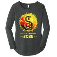 Year Of The Snake 2025 Lunar New Year Chinese New Year 2025 Women's Perfect Tri Tunic Long Sleeve Shirt