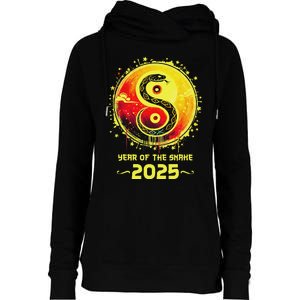 Year Of The Snake 2025 Lunar New Year Chinese New Year 2025 Womens Funnel Neck Pullover Hood