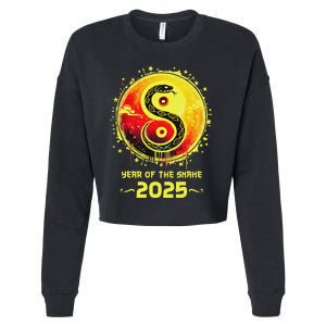 Year Of The Snake 2025 Lunar New Year Chinese New Year 2025 Cropped Pullover Crew