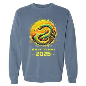 Year Of The Snake 2025 Lunar New Year Chinese New Year 2025 Garment-Dyed Sweatshirt