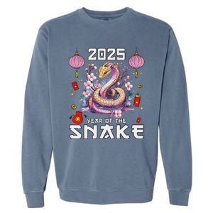 Year Of The Snake 2025 Garment-Dyed Sweatshirt