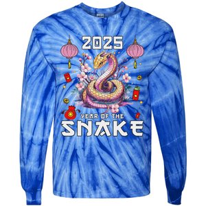 Year Of The Snake 2025 Tie-Dye Long Sleeve Shirt