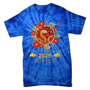 Year Of The Snake 2025 Lunar New Year Chinese New Year 2025 Tie-Dye T-Shirt