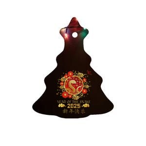 Year Of The Snake 2025 Lunar New Year Chinese New Year 2025 Ceramic Tree Ornament