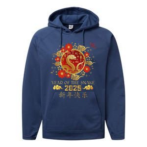 Year Of The Snake 2025 Lunar New Year Chinese New Year 2025 Performance Fleece Hoodie