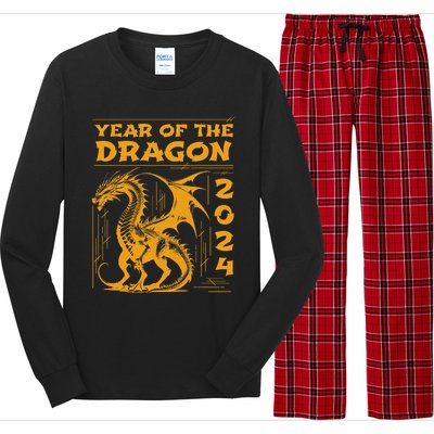 Year Of The Dragon 2024 Lunar New Year Chinese New Year 2024 Long Sleeve Pajama Set