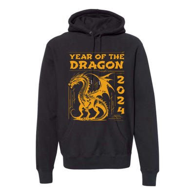 Year Of The Dragon 2024 Lunar New Year Chinese New Year 2024 Premium Hoodie