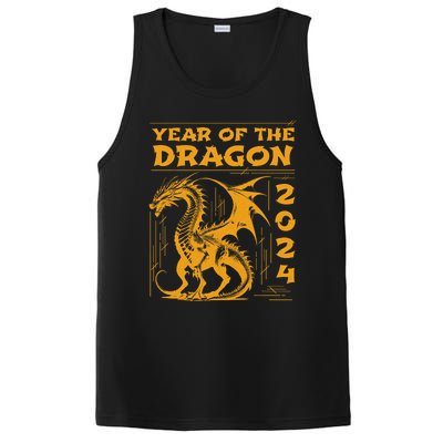 Year Of The Dragon 2024 Lunar New Year Chinese New Year 2024 PosiCharge Competitor Tank