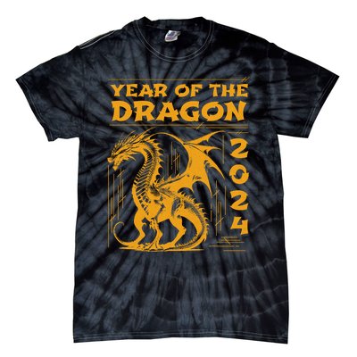 Year Of The Dragon 2024 Lunar New Year Chinese New Year 2024 Tie-Dye T-Shirt