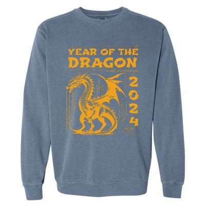 Year Of The Dragon 2024 Lunar New Year Chinese New Year 2024 Garment-Dyed Sweatshirt