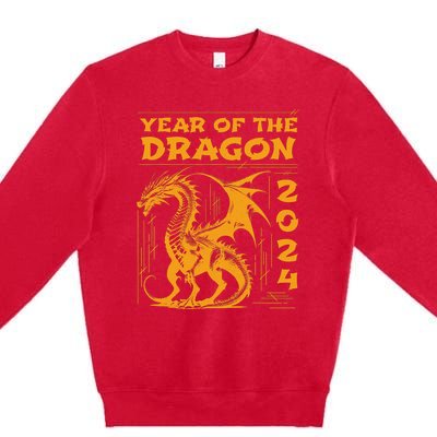 Year Of The Dragon 2024 Lunar New Year Chinese New Year 2024 Premium Crewneck Sweatshirt