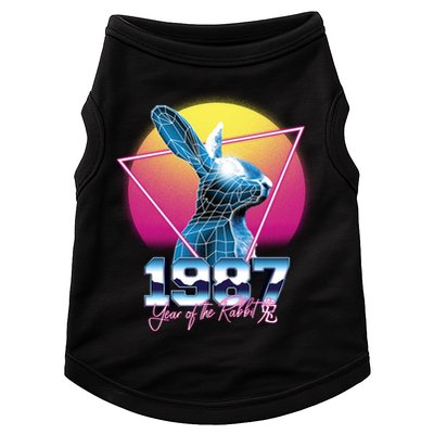 Year Of The Rabbit – Chinese Zodiac – Synthwave Style Doggie Tank