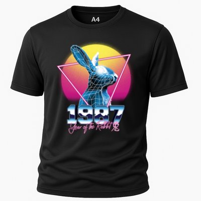 Year Of The Rabbit – Chinese Zodiac – Synthwave Style Performance Shirt