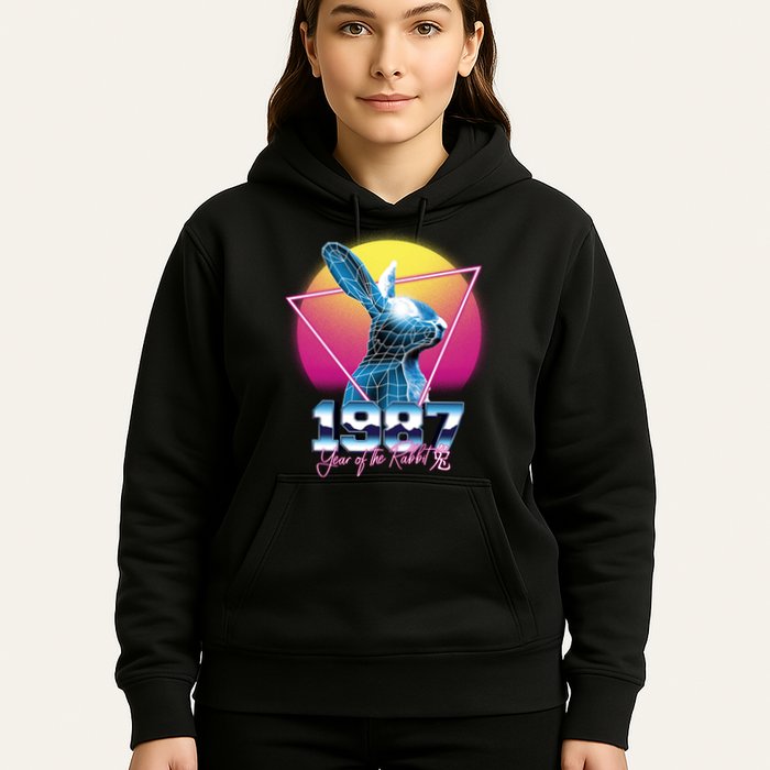 Year Of The Rabbit – Chinese Zodiac – Synthwave Style Hoodie