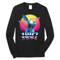 Year Of The Rabbit – Chinese Zodiac – Synthwave Style Long Sleeve Shirt