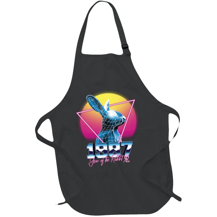Year Of The Rabbit – Chinese Zodiac – Synthwave Style Apron
