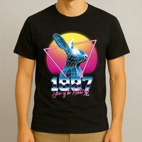 Year Of The Rabbit – Chinese Zodiac – Synthwave Style T-Shirt