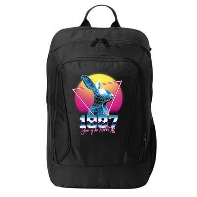Year Of The Rabbit – Chinese Zodiac – Synthwave Style City Backpack