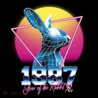 Year Of The Rabbit – Chinese Zodiac – Synthwave Style Impact Tech Backpack