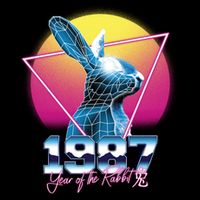Year Of The Rabbit – Chinese Zodiac – Synthwave Style Bucket Hat