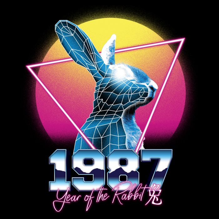 Year Of The Rabbit – Chinese Zodiac – Synthwave Style Bucket Hat