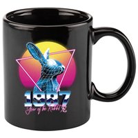Year Of The Rabbit – Chinese Zodiac – Synthwave Style 11oz C Handle Ceramic Mug