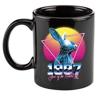 Year Of The Rabbit – Chinese Zodiac – Synthwave Style 11oz C Handle Ceramic Mug