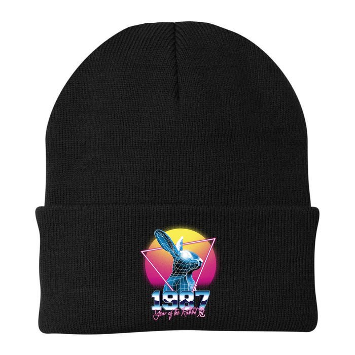 Year Of The Rabbit – Chinese Zodiac – Synthwave Style Beanie