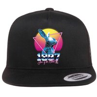 Year Of The Rabbit – Chinese Zodiac – Synthwave Style Flatbill Hat