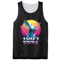 Year Of The Rabbit – Chinese Zodiac – Synthwave Style Mesh Reversible Basketball Jersey Tank