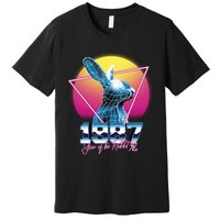 Year Of The Rabbit – Chinese Zodiac – Synthwave Style Premium T-Shirt