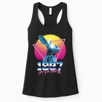 Year Of The Rabbit – Chinese Zodiac – Synthwave Style Womens Tank Top