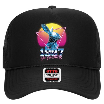 Year Of The Rabbit – Chinese Zodiac – Synthwave Style Trucker Hat