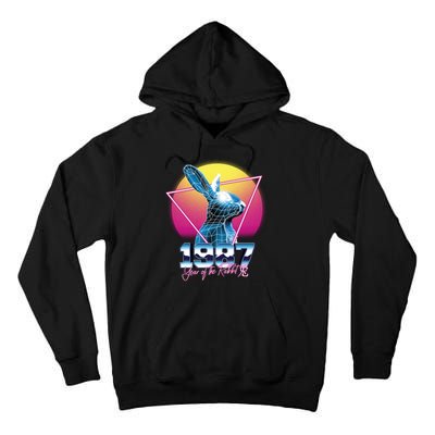 Year Of The Rabbit – Chinese Zodiac – Synthwave Style Tall Hoodie