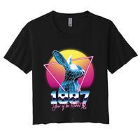 Year Of The Rabbit – Chinese Zodiac – Synthwave Style Crop Top