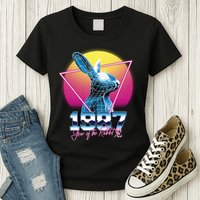 Year Of The Rabbit – Chinese Zodiac – Synthwave Style Womens T-Shirt