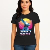Year Of The Rabbit – Chinese Zodiac – Synthwave Style Womens T-Shirt
