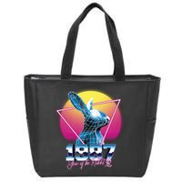 Year Of The Rabbit – Chinese Zodiac – Synthwave Style Zip Tote Bag